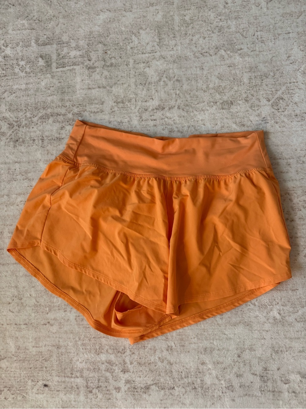 DSG Bright Orange Women's Athletic Shorts with Liner
